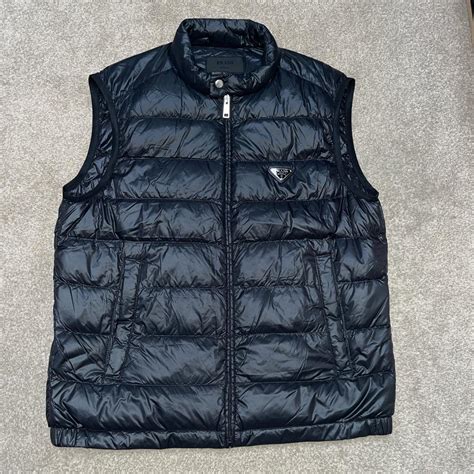 prada bodywarmer mens|prada gilet men's.